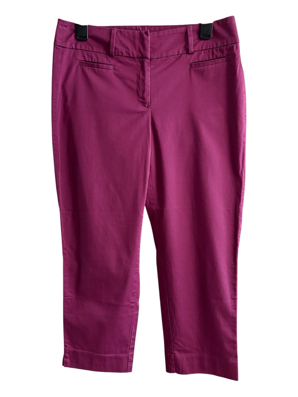 LOFT Outlet Magenta Curvy Crop Pants  Deep Berry Tone